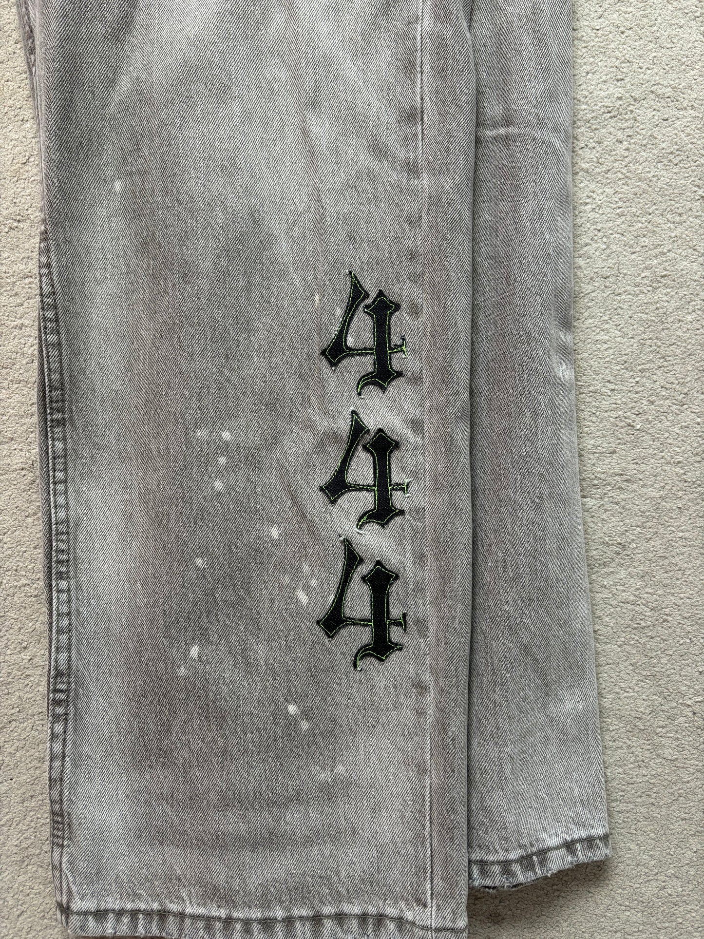 Custom Loose fit Grey Jeans