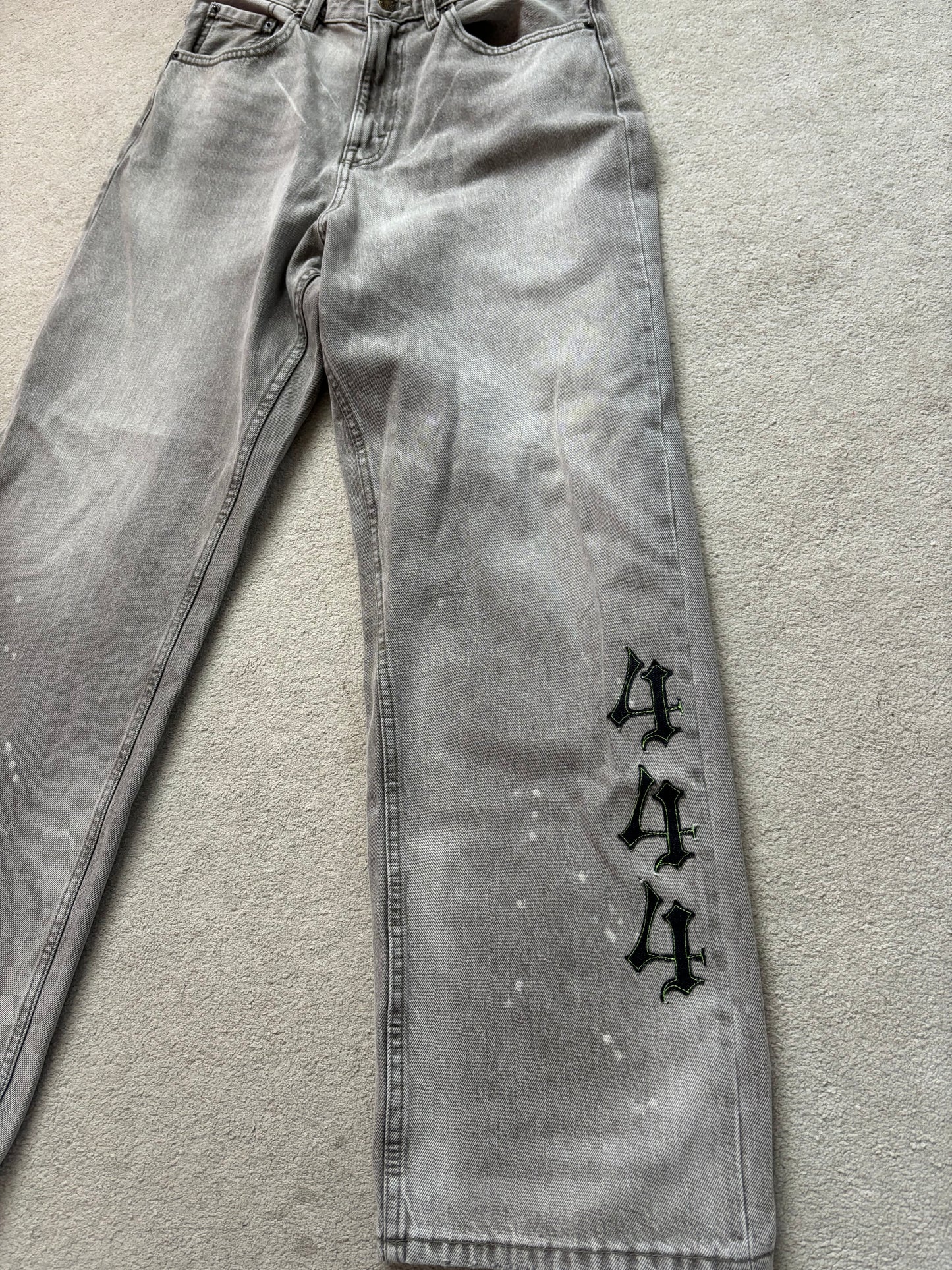 Custom Loose fit Grey Jeans